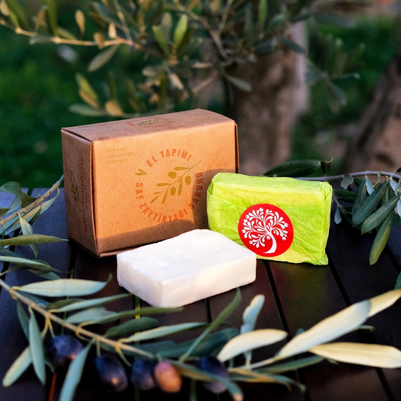 EL YAPIMI DOĞAL ZEYTİNYAĞI SABUNU - 5'Lİ PAKET